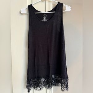 Pretty Black Long Tank Top Maurice’s Size XS